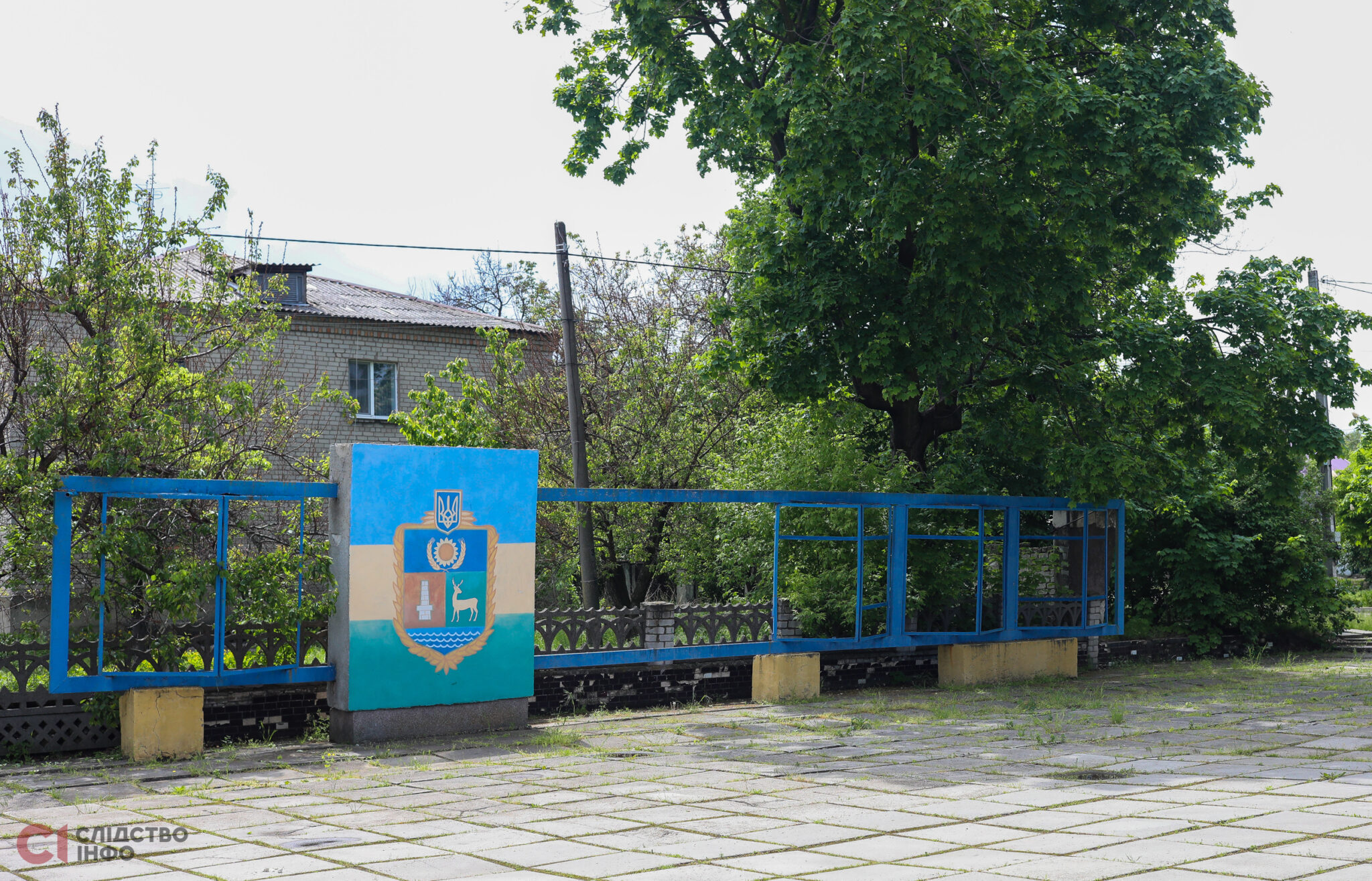Центр селища Нововоронцовка, де йдуть бої з російськими окупантами, Херсонська область