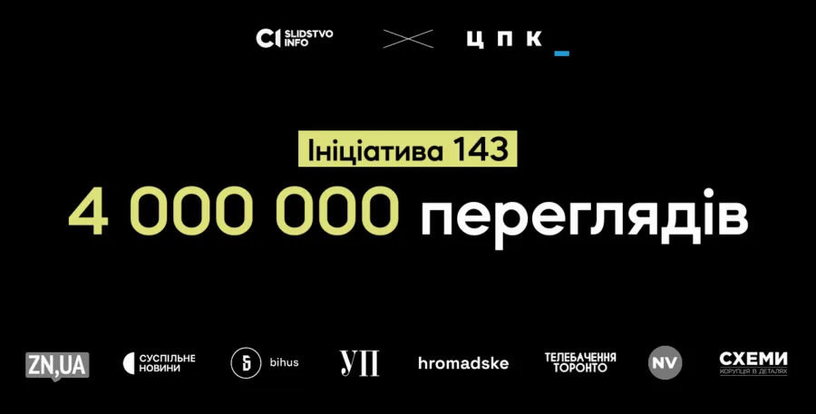 Зображення для публікації '4 мільйони переглядів у 27 медіа. Розслідування «Слідства.Інфо» та ЦПК, заборонене судом, отримало рекордне поширення'