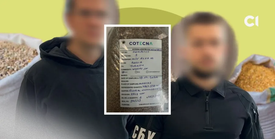 Image for publication 'Executives of company featured in Slidstvo.Info investigation detained for helping Russian occupiers sell grain stolen from Mariupol'